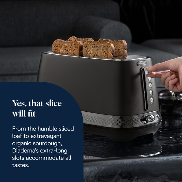 De'Longhi, CTV3003.BK, Diadema Toaster, Black