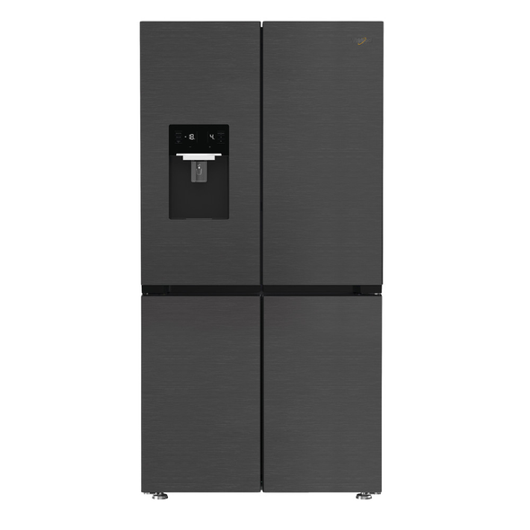 Whirlpool, WHGF6564XK4UK, 565L 4 Door Total No Frost American Fridge Freezer with ProFresh, Dark Inox