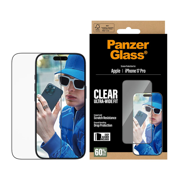 Panzerglass, PG99748, Screen Protector iPhone 17 6.3" Pro, Clear