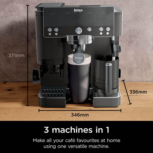 Ninja, ES601UKBK, Luxe Cafe Premier Espresso Machine, Black