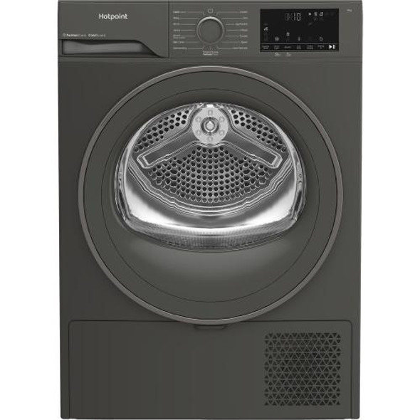 Hotpoint, HHDD90GGIRE, 9kg Heat Pump Tumble Dryer, Graphite