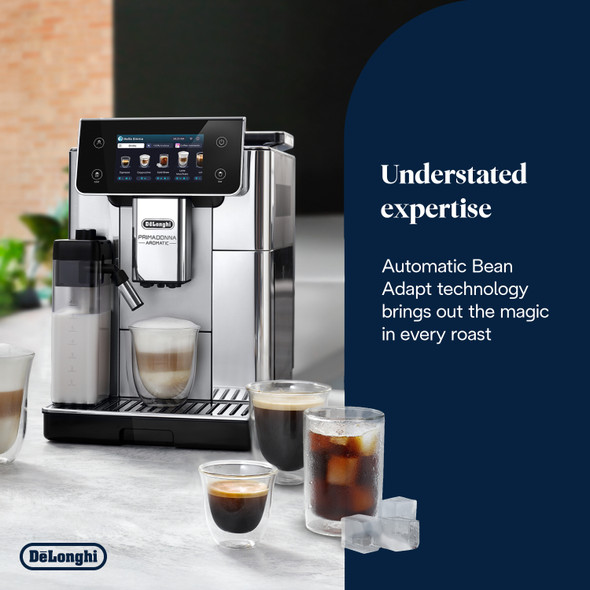 De'Longhi, ECAM630.75.TSM, Primadonna Aromatic, Silver