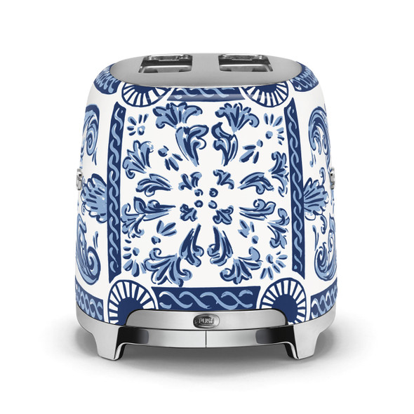 Smeg, TSF01DGBUK, Dolce and Gabbana Mediterraneo Toaster, Blue