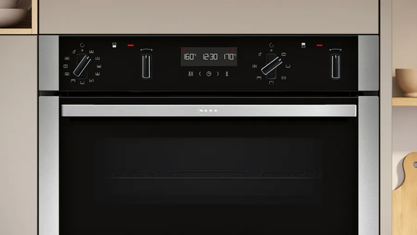 Neff, U2ACH7AN7B, Double oven, Silver