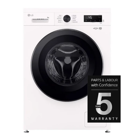 LG, F4X1009NWK, 9kg Direct Drive Washing Machine, White