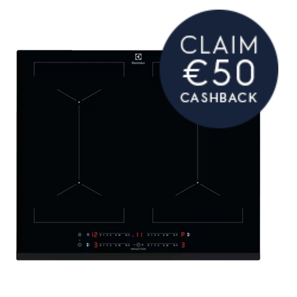 Electrolux, KIV644, 60cm 4 Cooking Zones Induction Hob, Black
