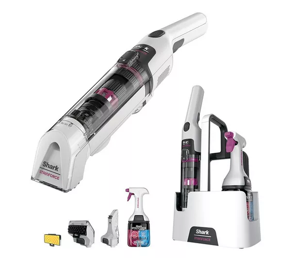 Shark, HX100UKT, StainForce Cordless StainDestroying Spot Cleaner, White