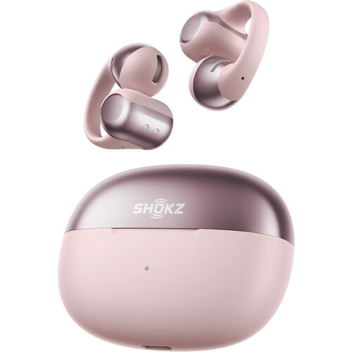Shokz, 38-E310-ST-PK, OpenDots ONE Wireless Open-Ear Clip-On Earbuds, Pink