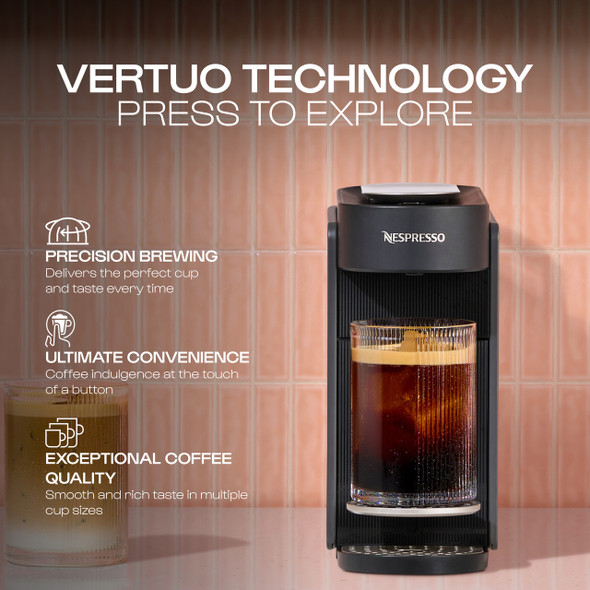 De'Longhi, ENV200.GY, Nespresso Vertuo Up Pod Coffee Machine, Grey
