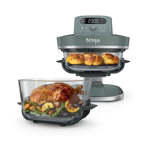 Ninja, AS101UKGY, CRISPi PRO 7-in-1 Glass Air Fryer, Grey