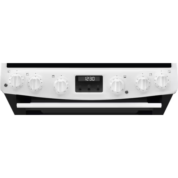Electrolux, LKR655200W, 60cm Double Oven Cooker Ceramic Hob, White