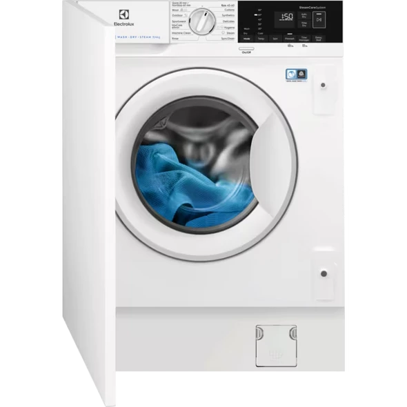 Electrolux, EWD746PCBI, 700 Built-In Washer Dryer 7kg/4kg 1600rpm, White
