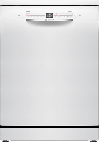 Bosch, SMS2HVW06G, Series 2 60cm Freestanding Dishwasher 14 Place Settings, White