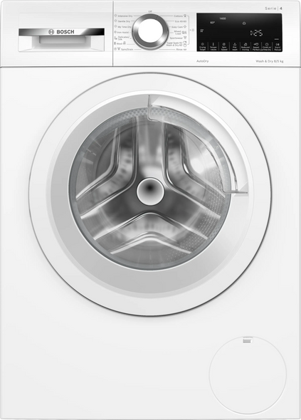 Bosch, WNA134U8GB, Series 4 8kg Wash 5kg Dry 1400 Spin Washer Dryer, White