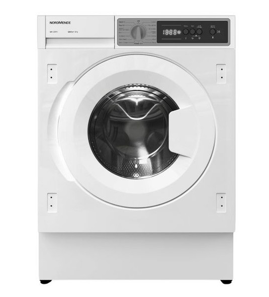 NordMende, WMI1280WH, 8kg 1200 Spin Integrated Washing Machine, White
