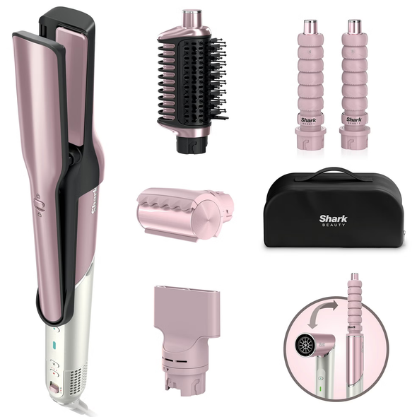 Shark, HD6051SUKPK, Glam Ceramic Air Styling Drying FrizzFighter, Pink
