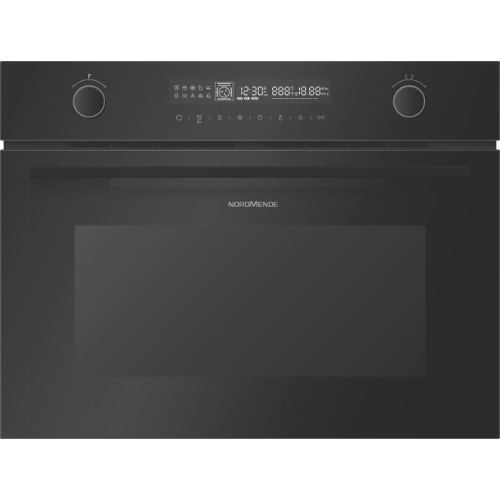 NordMende, NM527BL, 44L Built In 45cm Combi Microwave, Black Inline Collection