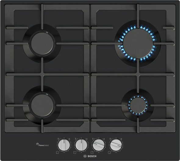 Bosch, PCP6A6I90, Series 6 60cm Gas Hob, Black