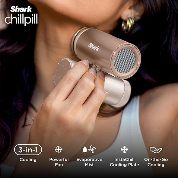 Shark, FA022UKBR, ChillPill 3-in-1 Fan Mist and InstaChill System, Coffee
