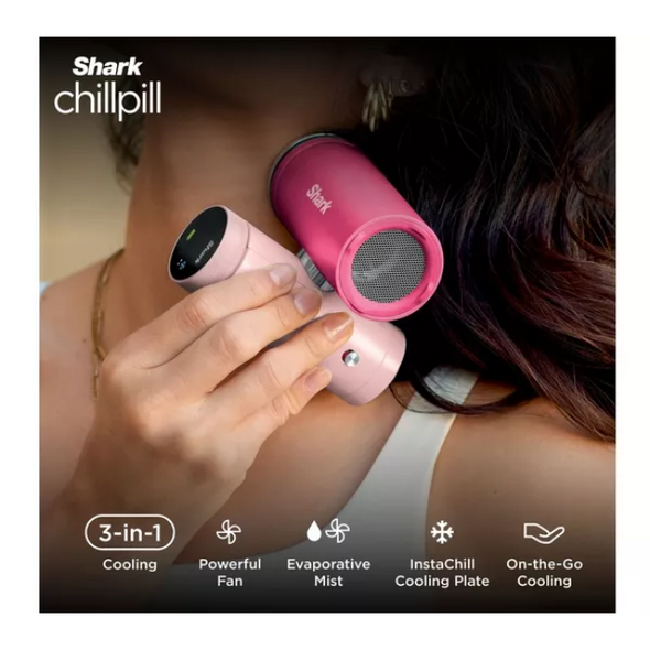 Shark, FA022UKPK, ChillPill 3-in-1 Fan Mist and InstaChill System, Pink