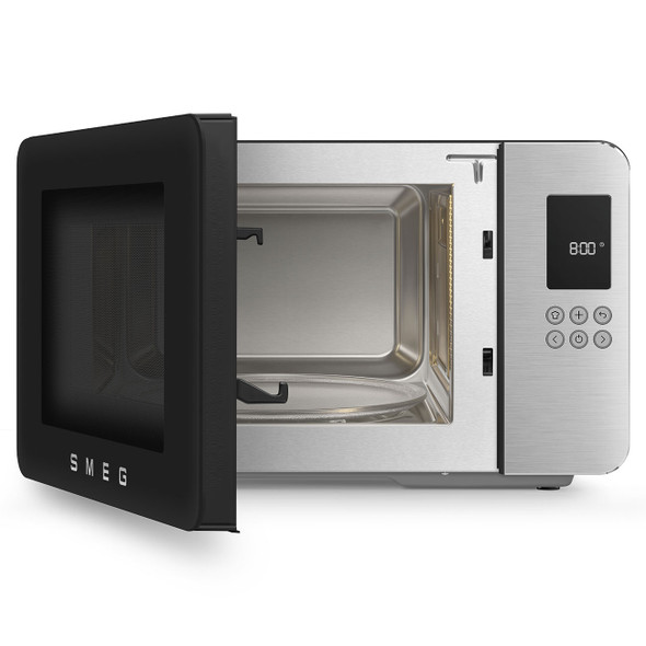 Smeg, MOC01BLMUK, Microwave Grill Matte, Black