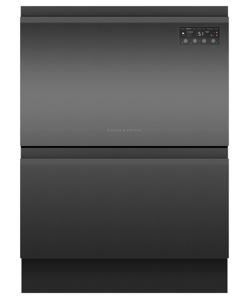 Fisher & Paykel, DD60D2HNB9, Series 7 Contemporary Double DishDrawer™ Dishwasher, Black