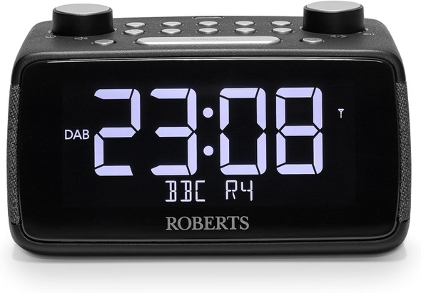 Roberts, ORTUS4BK, Ortus 4 FM Dual Alarm Clock Radio, Black