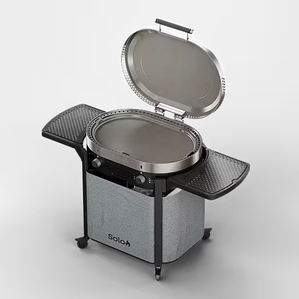 Solo Stove, SS-STEELFIRE30, Steelfire 30" Stainless Steel Griddle + Stand Bundle, Silver