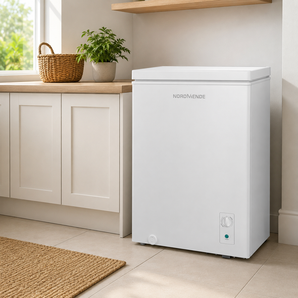 NordMende, CF993WH, 99L Chest Freezer, White