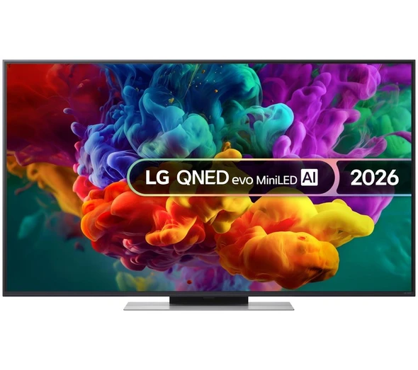 LG, 55QNED86B6B.AEI, QNED86 55" Mini LED Evo 4K Smart TV 120Hz AI Processor, Black
