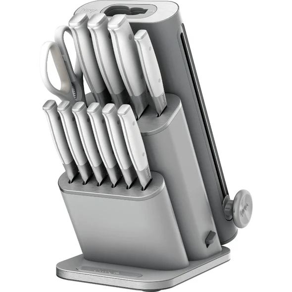 Ninja, NK32013EUUKGY1, 13-Piece Knife Set Removable Sharpener White/Grey