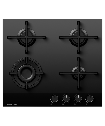 Fisher & Paykel, CG604DNGGB4, Gas on Hob 60cm Natural Gas, Black