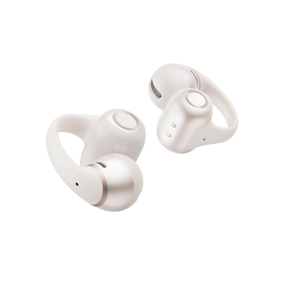 Shokz, 38-E320-WT, OpenDots 2 Open-Ear Clip-On Wireless Earbuds Dolby Audio, Pearl White