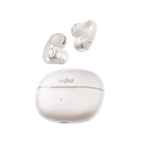 Shokz, 38-E320-WT, OpenDots 2 Open-Ear Clip-On Wireless Earbuds Dolby Audio, Pearl White