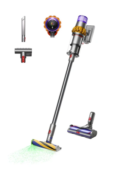 Dyson, 589598-01, V15 Detect Absolute Cordless Vacuum Cleaner 240AW, Yellow/Nickel