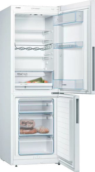 Bosch, Kgv336weag, Serie | 4 Free-standing Fridge-freezer With Freezer At Bottom 176 X 60 Cm, White