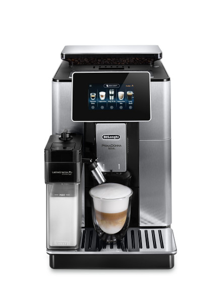 De'Longhi, ECAM610.75.MB, PrimaDonna Soul Fully Automatic Bean-to-Cup Coffee Machine, Stainless Steel