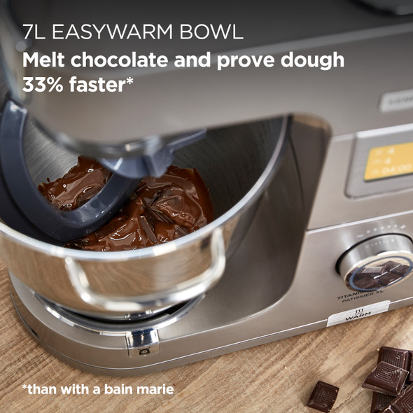 Kenwood, KWL90.004SI, Titanium Chef Patissier XL Stand Mixer - Silver