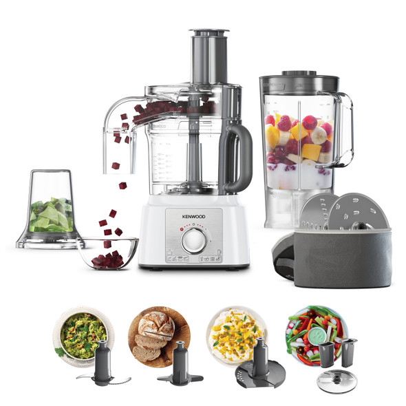 Kenwood, FDP65.860WH, Multipro Express 4 in 1 Food Processor with Direct Serve 1000W