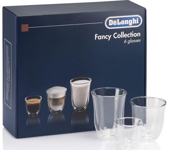 De'Longhi, DLKC302, Coffee Glasses Set, Clear De'Longhi, DLKC302, Coffee Glasses Set, Clear
