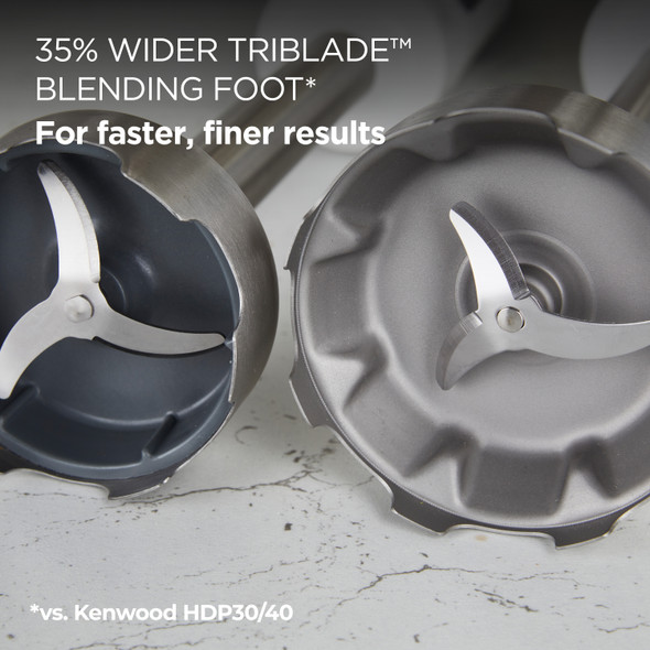 KENWOOD, HBM60.307GY, Triblade XL+ Hand Blender 1000W, Grey