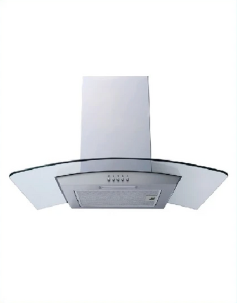 Powerpoint, P21390XBSS, 90CM CURVED GLASS HOOD, Stainless Steel