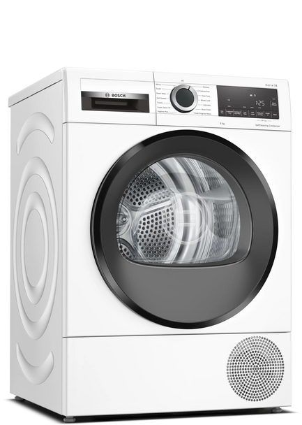 Bosch, WQG24509GB, Serie | 6 Heat Pump Tumble Dryer, White