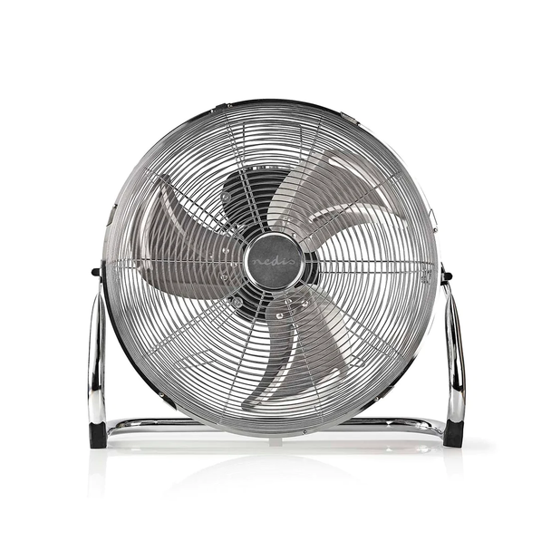 Nedis, 302987, 40cm Floor Fan, Silver