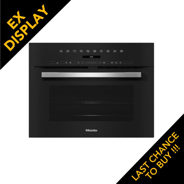 Ex Display Miele, H7145BM, Microwave Combi Oven, Direct Sensor ,Energy A+,43 L Capacity, Black