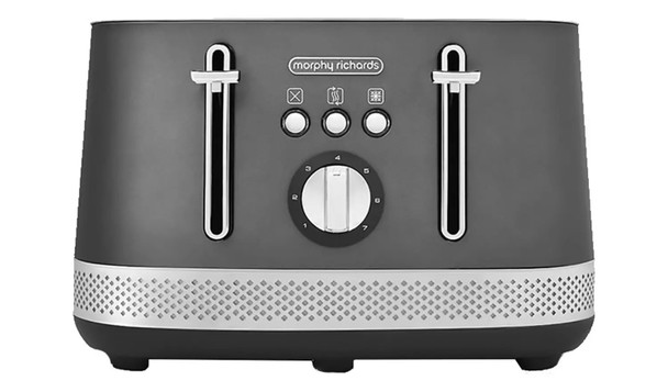 Morphy Richards, 248022, Illumination Matt Steel 4 Slice Toaster, Stainless Steel