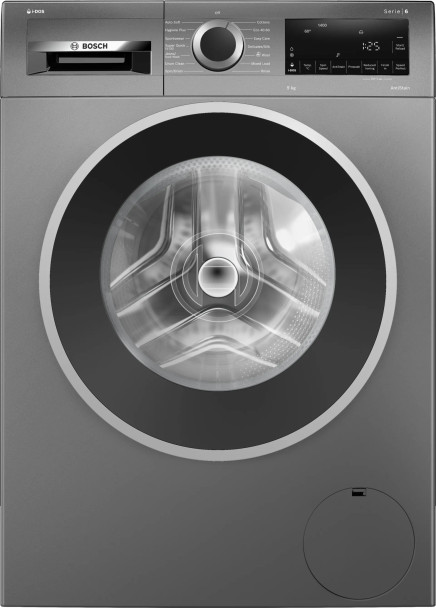 Bosch, WGG244FRGB, Series 6, 9 kg Load 1400rpm Spin iDos Washing Machine, Grey
