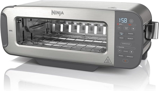 Ninja, ST202UK, 3-in-1Toaster, Grill & Panini Press, Stainless Steel