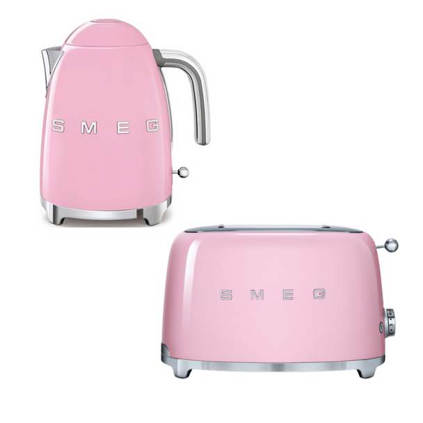 Smeg, KLF03TSF01PKUK, Kettle & Toaster, Pink