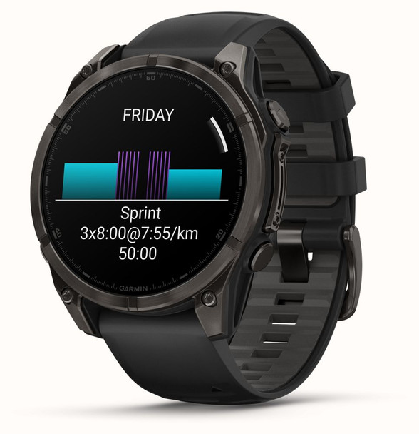 Garmin, 010-02904-21, Fēnix 8 47mm AMOLED Smart Watch, Black